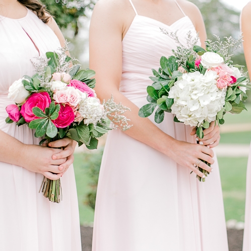 Classic Soft Pink Romantic Wedding Bridesmaid Bouquet